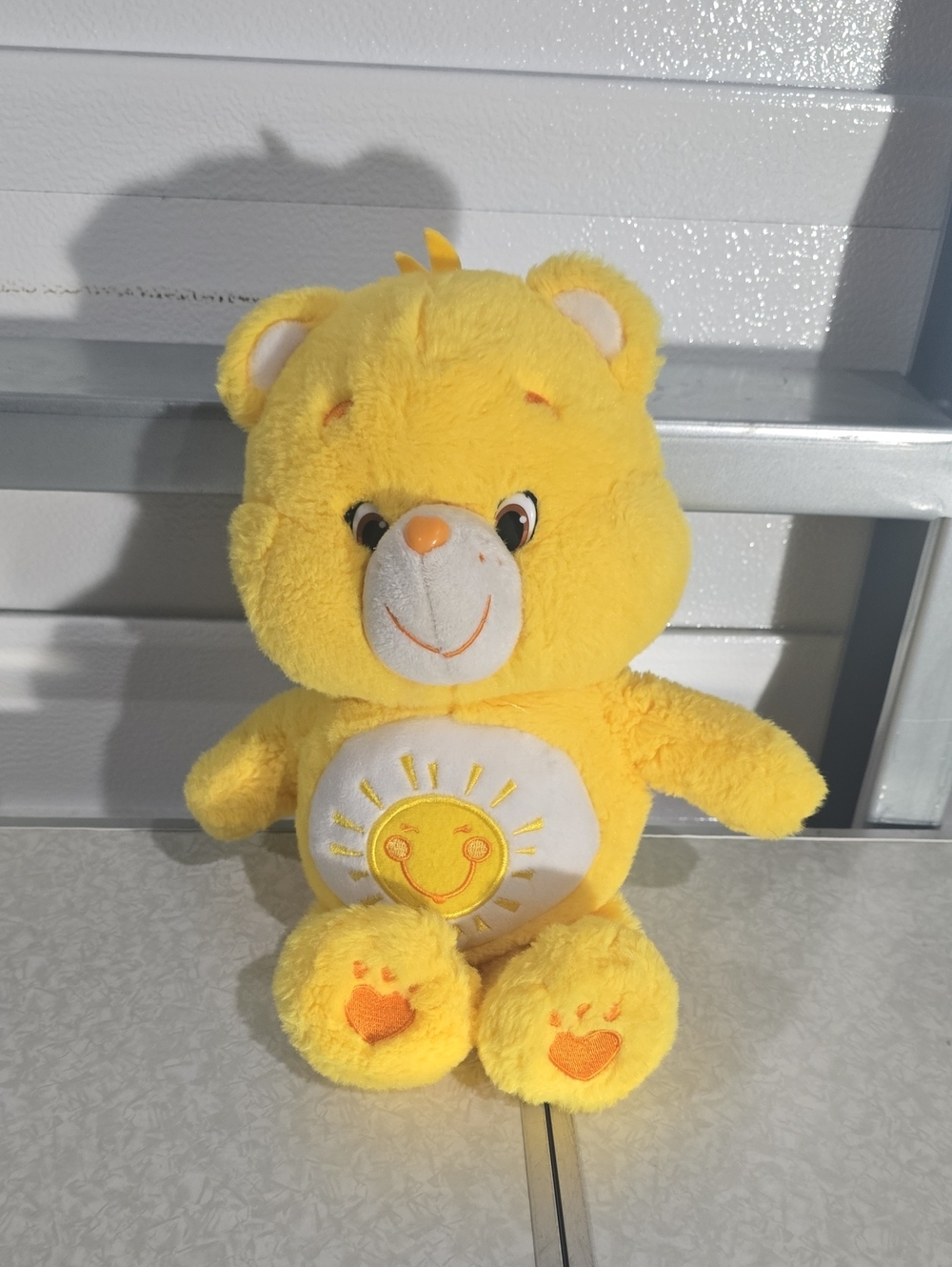 Care Bears Funshine Bear Yellow Sun On Belly Plush Toy - Soft Kids Toy